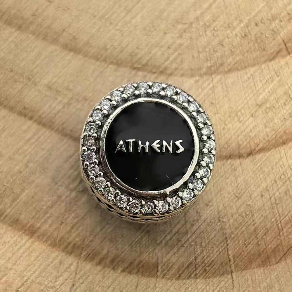 Pandora Greece Greek of Goddess Athena Country Charm, S925 Silver Jewelry - Picture 2 of 4